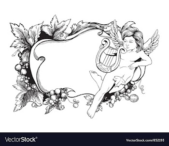 Vintage floral frame vector image