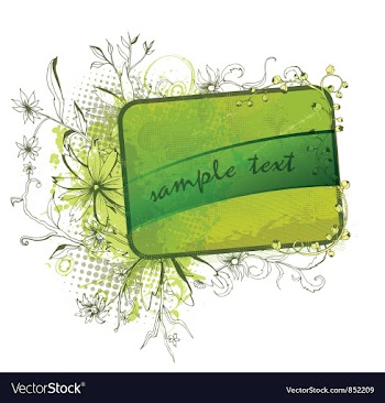 Vintage floral frame vector image