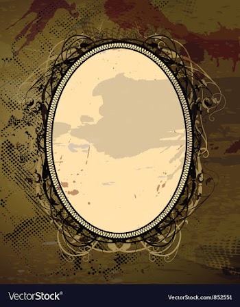 Vintage floral frame vector image