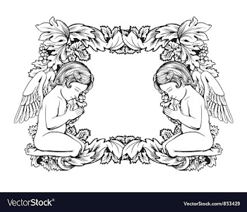 Vintage floral frame vector image