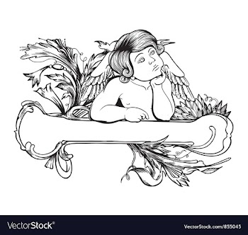 Vintage floral frame vector image