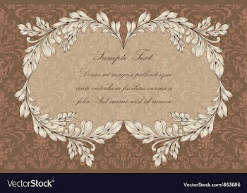 Vintage floral frame vector image
