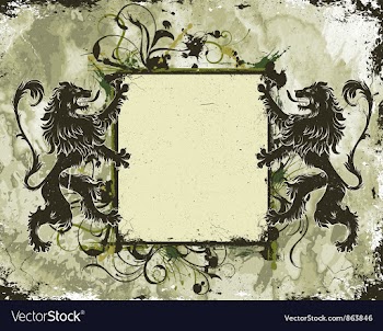 Vintage floral frame vector image