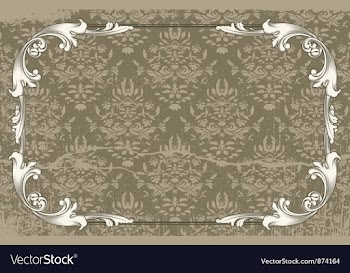 Vintage floral frame vector image