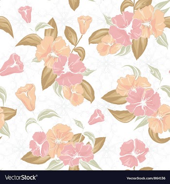Vintage floral pattern vector image