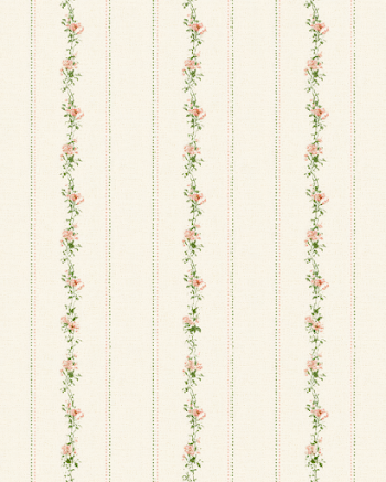 Vintage Floral Stripes Fabric Background