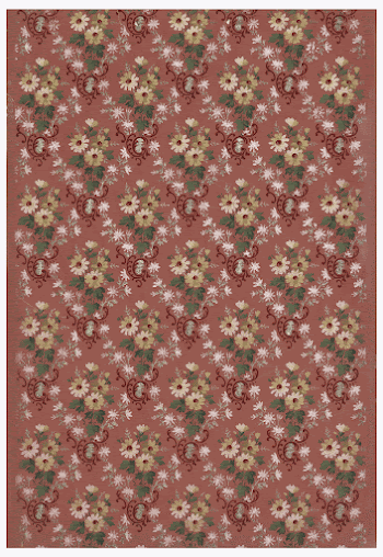 Vintage floral wallpaper (ca. 1907&ndash;1908) | Free Photo - rawpixel