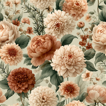 Vintage Floral Watercolor Pattern