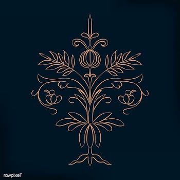 Vintage flourish ornament illustration | Free stock vector - 487260