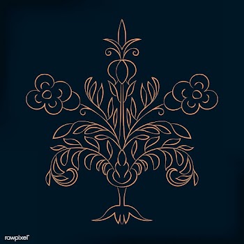Vintage flourish ornament illustration | Free stock vector - 487305