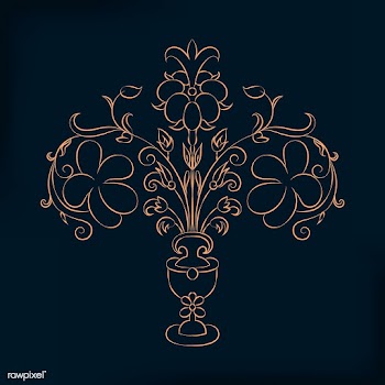 Vintage flourish ornament illustration | Free stock vector - 487320
