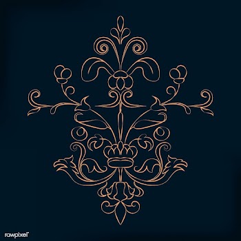 Vintage flourish ornament illustration | Free stock vector - 487343