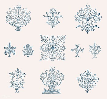 Vintage flourish ornament illustration | Free stock vector - 487408