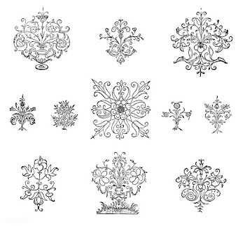 Vintage flourish ornament illustration | Free stock vector - 487434