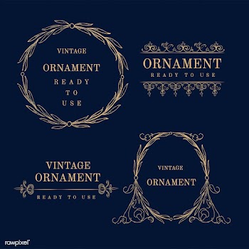 Vintage flourish ornament illustration set | Free stock vector - 504726