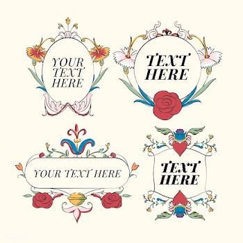 Vintage flourish ornament illustration set | Free stock vector - 504728