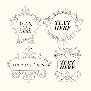 Vintage flourish ornament illustration set | Free stock vector - 504730
