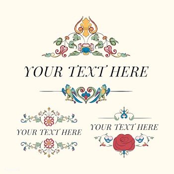Vintage flourish ornament illustration set | Free stock vector - 504735