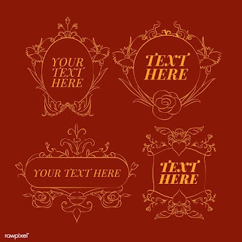 Vintage flourish ornament illustration set | Free stock vector - 504737