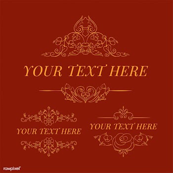 Vintage flourish ornament illustration set | Free stock vector - 504738