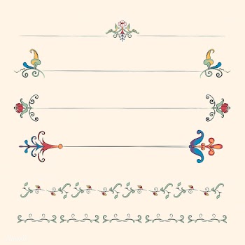 Vintage flourish ornament illustration set | Free stock vector - 504751