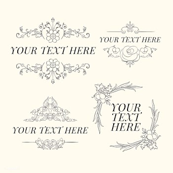 Vintage flourish ornament illustration set | Free stock vector - 504762