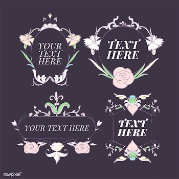 Vintage flourish ornament illustration set | Free stock vector - 504764