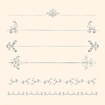Vintage flourish ornament illustration set | Free stock vector - 504789