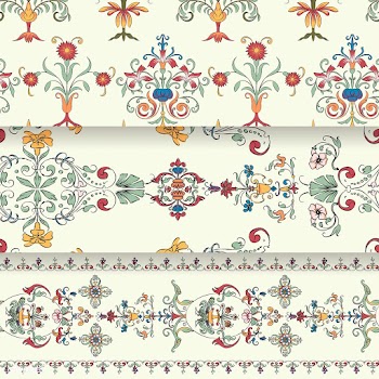 Vintage flourish pattern background set | Free stock vector - 504748