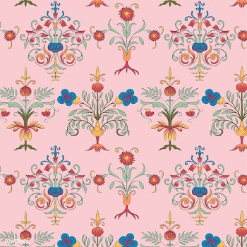 Vintage flourish pattern wallpaper | Free stock vector - 504665