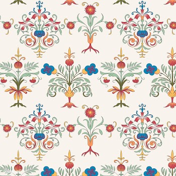 Vintage flourish pattern wallpaper | Free stock vector - 504709