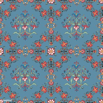 Vintage flourish pattern wallpaper | Free stock vector - 504759
