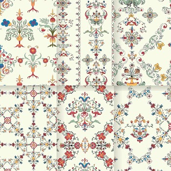 Vintage flourish patterns | Free stock vector - 487421