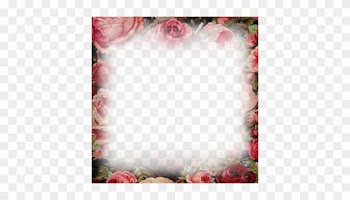 Vintage Flower Border Png Soave Frame Vintage Transparent - Red Flower Photo Frame Png