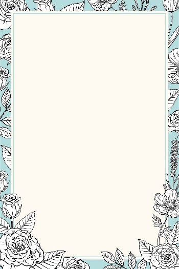 Vintage flower frame background, blue | Free Vector - rawpixel