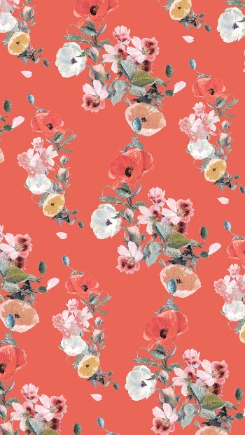 Vintage flower pattern iPhone wallpaper, | Free Photo - rawpixel
