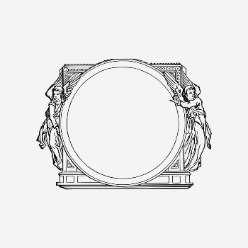 Vintage frame collage element, angel | Free PSD Illustration - rawpixel