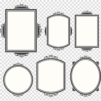 Vintage frame design transparent background PNG clipart