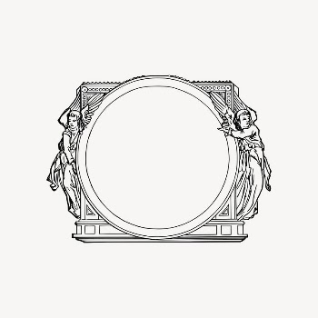 Vintage frame drawing, angel illustration | Free Vector Illustration - rawpixel