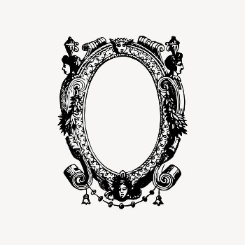 Vintage frame drawing, decorative illustration | Free Vector Illustration - rawpixel