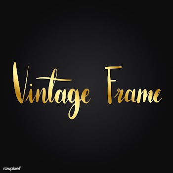 Vintage frame typography style vector | Free stock vector - 517862