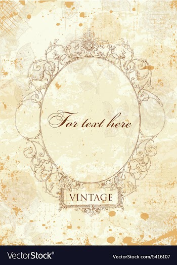 Vintage frame vector image
