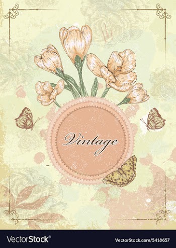 Vintage frame vector image