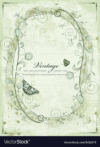 Vintage frame vector image