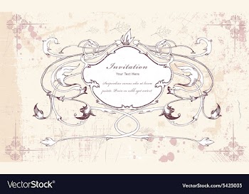 Vintage frame vector image