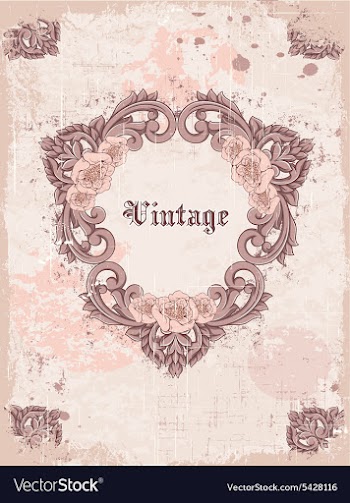 Vintage frame vector image