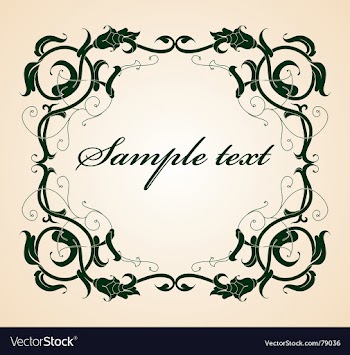 Vintage frame vector image