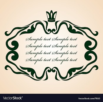 Vintage frame vector image