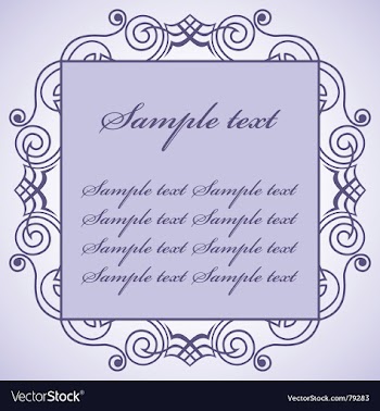 Vintage frame vector image