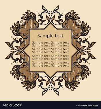 Vintage frame vector image